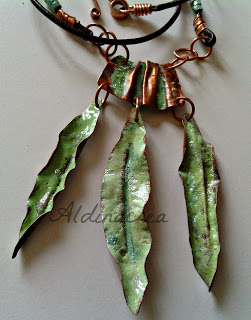 Collana in rame - creazione Aldinacrea